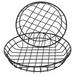 2 Pcs Snack Basket Hamper Food Storage Basket Stainless Steel Basket Grill Supplies Fast Food Basket