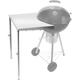 Stainless Steel Work Table Fits All Weber 18 22 26 Charcoal Kettle Grills and Other Similar Size Charcoal Kettle Grills -Patent Pending
