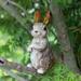 Lhxiqxz Easter Rabbit Decoration Tree Resin Statue Decoration Home Balcony Garden Outdoor Decoration Easter Gift