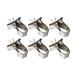 Fruit Clip Portable Vegetable Tongs Stainless Steel Pet Food Storage Birds Clips Cage 6 Pcs