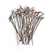 Disposable Fruit Bamboo Pick Decorative Cocktail Stick Knotted Skewers Wood Cake Fork 100 Pcs