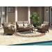 LEAF 11-Piece Retro Patio Furniture Sets with All-Weather Rattan Outdoor Sofa Set for 5 and Six-seat Patio Dining Set