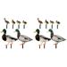 12 Pcs Ornament Duck Stake Animal Garden Stakes Decoration Back Patio Insert Decorative Yard Hen Acrylic