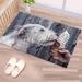 Dog Eating Ice Cream Rugs Bath Rugs Personalizeds Rugs Dog Rug Door Mat Rug Animal Rugs Dog Ice Cream Rugs Housewarming Gift Rug 3.3 x6.5 - 100x200 cm