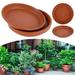 KEINXS 5pcs Plant Saucer Kit 6 8 10 12Inch Plastic Plant Trays Flower Plant Pot Tray Waterproof Sturdy Drip Trays Sturdy Thicker for Garden Indoor Outdoor Pots Planter