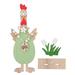 Rooster Ornament Home Decor Rooster Adornment Chicken Decor Garden Decoration Wood Chicken Easter Cartoon Statue