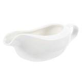 Qnmwood Ceramic Gravy Boat Jug with Handle for Coffee Syrup