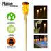 CNKOO Solar 5-LED Flickering Amber Bamboo Tiki Torch Landscape Light