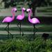 3pcs Garden Outdoor Flamingo LED Stake Lights Solar Powered Waterproof For Garden Lawn Patio Pond Backyard Decor Halloween Decorations Lights Outdoor