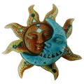 AntiGuyue 1pc Iron Sun Moon Wall Hanging Decor Indoor Outdoor Decoration Iron Craft