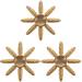 3 Pieces Gyroscope Fingertip Spinner Toys for Teens Brass Wheeled Stress Reliever Copper Child