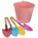 Beach Toy Set Interactive Portable Sand Toys Buckets Toddler Bath Wooden Iron Baby Child