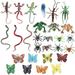 Simulation Insect Toys Props Halloween Decor Indoor Wands Decorate Learning 28 Pcs