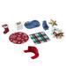 Replacement Part for Fisher-Price Little-People Advent Calendar Christmas Playset - HGP72 ~ Replacement Accessories Bundle ~ Includes Dog Bed and Food Dish Red Train Set White Present and More