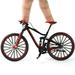 Mini 1:10 Alloy Bicycle Scale Model Dasktop Simulation Ornament Finger Mountain Bikes Toy