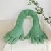 Dopebox Large Hands Plush Palms Shape Toy Pillow Creative Palm Pillow Plush Funny U-shape Sleeping Hugging Pillow Cuddly Soft Long Body Pillow Doll Hands-shape Cushion Toy for Kids Friend (Green)