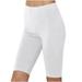 nerohusy Women s Workout Shorts 7 Inseam High Waisted Biker Shorts Women Seamless Soft Tummy Control Fitness Shorts for Workout Gym Yoga Running White L