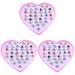 108 Pcs Ring Gift Sets for Kids Birthday Party Supplies Little Girl Jewelry Rings Decoration Cartoon Pink Plastic Child