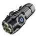 Anuirheih Flashlights for Home 3 Modes Super Bright Torch Searchlight Handheld Portable Rechargeable Flashlight Outdoor Long Shots Lamp(Black)