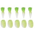 Artificial Mini Radish Fake Cabbage 1:12 Dollhouse Miniature Simulated Vegetable Doll House Kitchen Food Toy Decoration Accessory Chinese Cabbage Radish Set