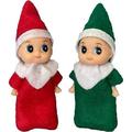 PENGXIANG Christmas Baby Elf Dolls Elf Baby Twins-Two Little Christmas Elves an Elf Baby Boy and Elf Baby Girl