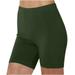 nerohusy Womens Cycling Shorts Women s Workout Shorts High Waisted Compression Yoga Spandex Volleyball Biker Shorts for Women Seamless Fitness Yoga Shorts Army Green S