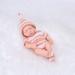 20CM Full Body Silicone Baby Doll Lifelike Reborn Doll Cute Mini Reborn Dolls for Girls Reborn Doll Toys Gift For Kids Toy mini-sweaterPKWH