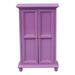 Models Minamistic Room Decor Miniature Wardrobe Toy 1: 12 Bedroom Furniture Doll Closet Miniature Furniture Doll House Decoration Doll House Toy Purple Wood Micro Scene