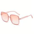 Stylish Oversized Square Frame Sunglasses for Women and Men - Ombre Lens Glasses with Minimalist Cat Eye Design