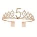 1pc 3th To18th Birthday Crown Crystal Crown Birthday Anniversary Decoration Happy Birthday Party Supplies Birthday Decoration Party Decor Party Supplies