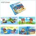 Toddler Baby Early Guidance Book Bath Toy EVA Bathing Book Toy Cooling Book SquareBB Called Ocean Animal Number Farm Traffic Sports Baby Bathing Book EVA Non-slip Bathing Book Water Baby Playing Wate