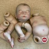 18Inch Timothy Girl/Boy With Vinyl Belly Reborn Dolls Painted Newborn Baby Doll Kits For Family s Christmas Gift MuÃ±ecas Reborn Painted Hair-Girl