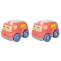 Inertial Vehicle Toys Early Educational Brain Sound and Light Puzzle Child 2 Pack