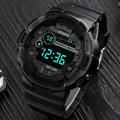 Men Watch Military Big Number Watch 2022 Popular Fitness Sports Watch Shockproof Waterproof Multi-function Outdoor Digital Watch Black rose gold