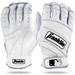 Franklin Sports MLB Adult .. The Natural II Batting .. Gloves (Pair) Pearl/White XX-Large
