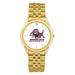 Men s Gold Savannah State Tigers Rolled Link Watch