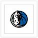 Gallery Pops NBA Dallas Mavericks - Primary Logo Wall Art White Framed Version 12 x 12