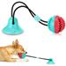 Dog toys dog chew toys for aggressive chewers puppy rope toys with suction cups dog training treats boring teething toys puppy educational toys treats food dispensing ball toys (color box)