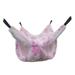 Justhard Double Layer Ferret Hammock - Durable And Practical For Long-lasting Soft And Warm Guinea Pig Hideout Hanging Rat Toys Pink Feet 47*47