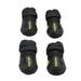 Black Boots 4 Pcs Dog Sneakers Hiking Pet Shoes Winter Small