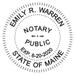 Round Notary Stamp for State of Maine- Self Inking Stamp - Top Brand Unit with Bottom Locking Cover for Longer Lasting Stamp - 5 Year Warranty