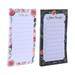 2 Pcs Magnetic Sticky Notes to Do List Pad Notepads Notebook Tearable Paper