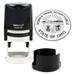 Round Notary Stamp for State of Ohio- Self Inking Stamp - Top Brand Unit with Bottom Locking Cover for Longer Lasting Stamp - 5 Year Warranty