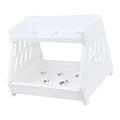 Storage Shelf Storage Container Pantries for Kitchen Storage Desktop Storage Organizer Desktop Organizer Stand Desktop Rack Cosmetic Storage Rack White Plastic Office