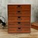 Vintage 5 Layers Large Jewelry Organizer Wooden Storage Box Case With 5 Drawers