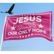 Jesus 2024 Our Only Hope American Flag Jesus 2024 Flag Christian Flag Double Sided 3x5 Outdoor Jesus American Flags for Outside Christ Faith Flags for Room House Yard Outdoor Garden Wall Decor
