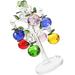 Crystal Tree Party Apples Figurine Glass Paperweight Ornaments Artificial Central