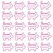 Pengzhipp Craft Stationery Paper Clips Animal Shaped Assorted Colors Paperclip Coated Paper Bookmark Clips Office Supplies For Document Organizing 20 Counts Durable Homehold Tool Pink