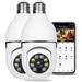 Rucky Clearance 5G Wifi Wireless Camera Hd 1080P Security Camera E27 Bulb Camera 360 Degree Wireless Home Surveillance Cameras Full Color Night Vision Infrared Camera