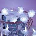 Fiber Optic Fairy String Lights 1.5M 10LED/3M 20LED Artificial Flower Decorative LED Light Battery Operated Garland Decoration Party Wedding Room Garden Decor